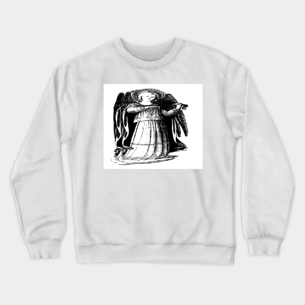 Angel with Violin Crewneck Sweatshirt by bywhacky